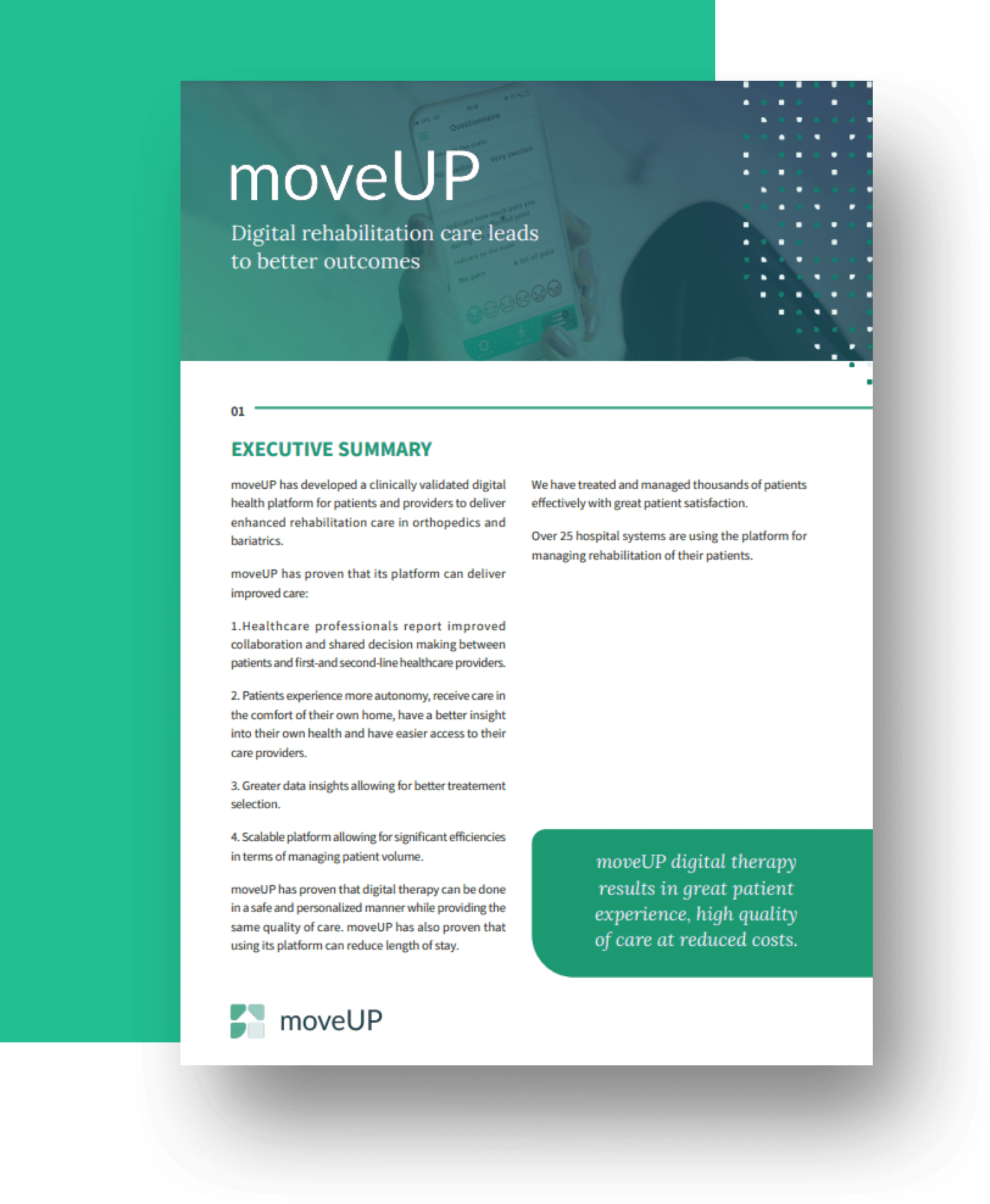 moveUP payer paper visual